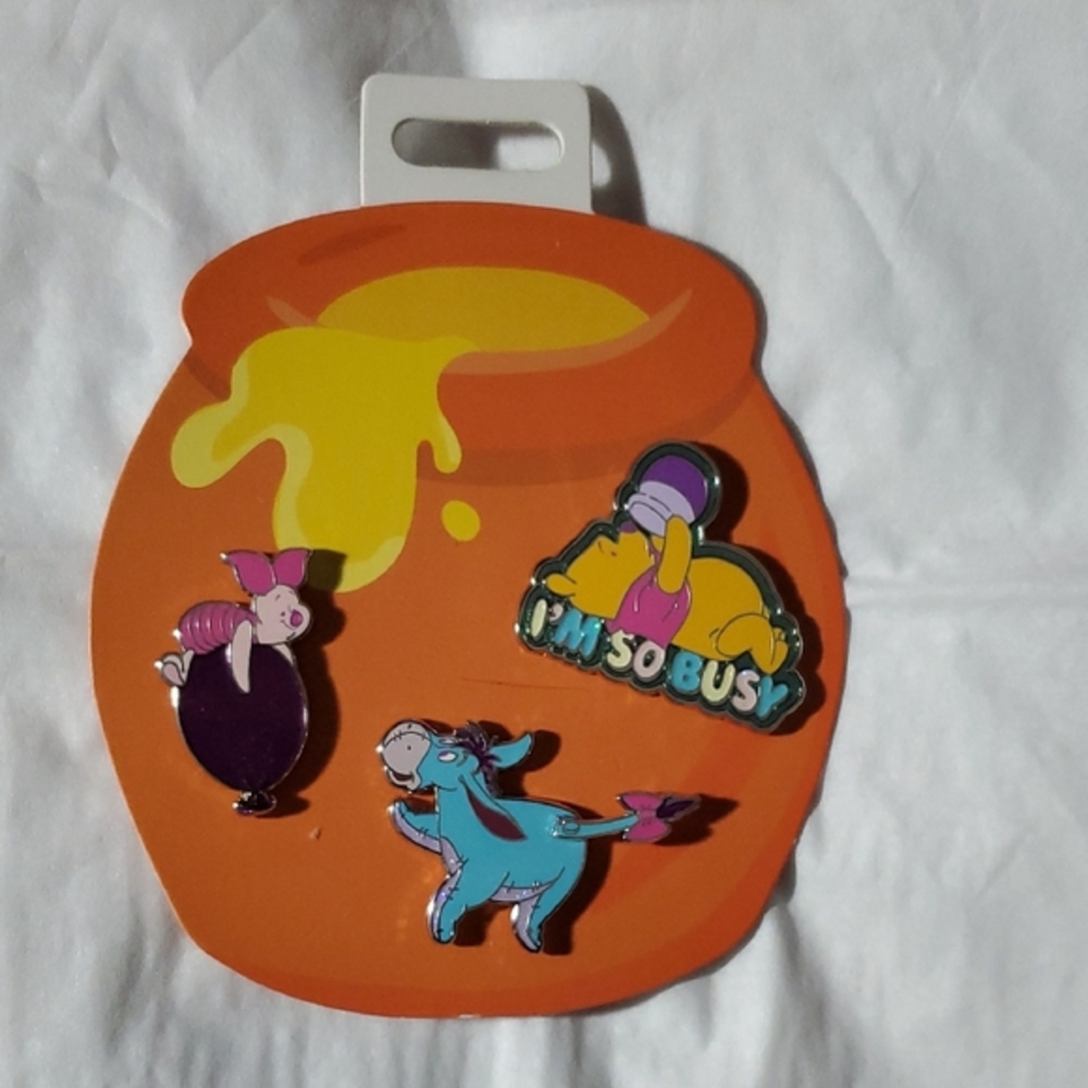 2020 New Disney Winnie the Pooh Oh-My-Disney 3 Pin Collecting & Trading Set